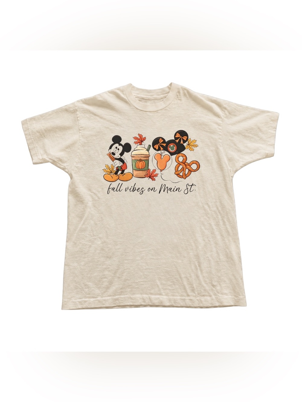 Off White Mickey Fall Vibes Short Sleeve Tee